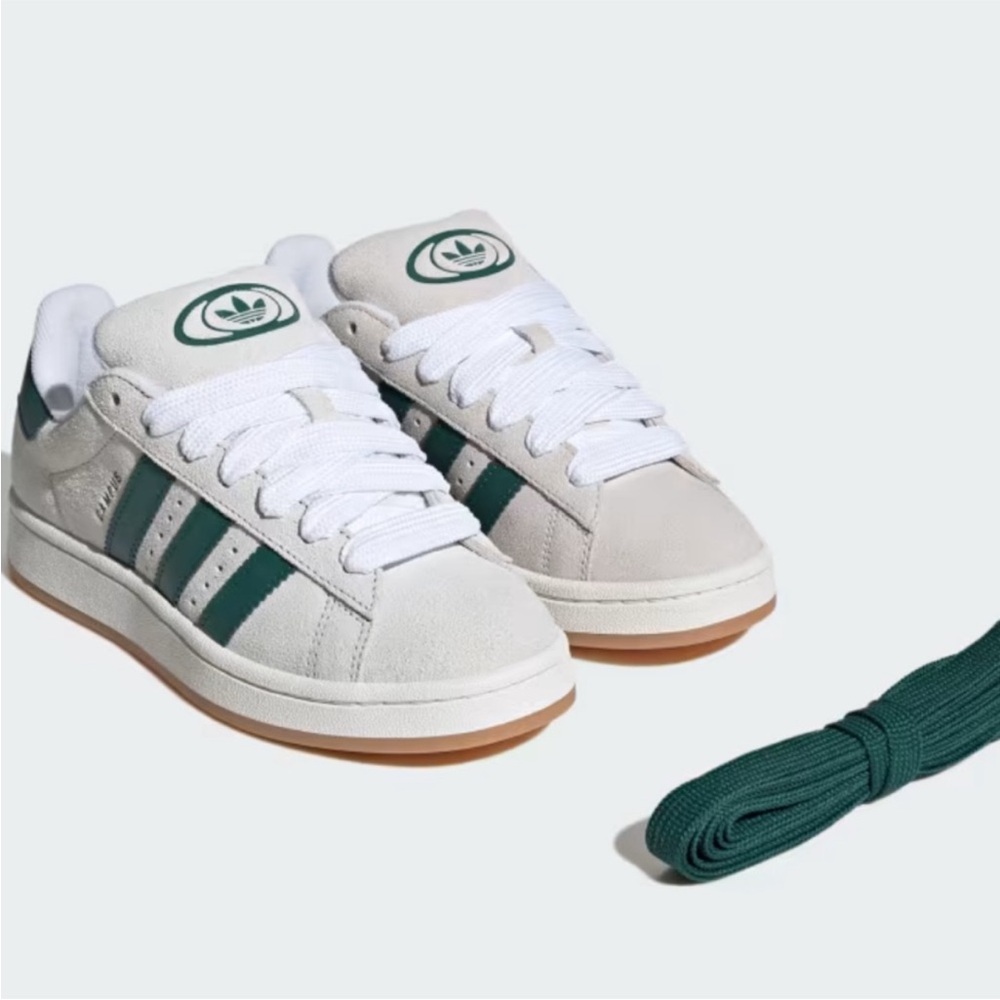 adidas Campus 00s W Crystal White / Core White / Collegiate Green - Picture 5 of 11